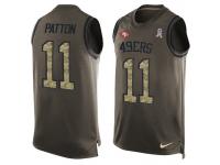 Nike Men NFL San Francisco 49ers #11 Quinton Patton Olive Salute To Service Tank Top
