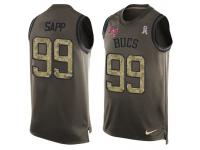Nike Men NFL Tampa Bay Buccaneers #99 Warren Sapp Olive Salute To Service Tank Top