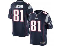 Nike Men's Clay Harbor Limited Navy Blue Home Jersey - New England Patriots NFL #81
