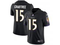 Nike Michael Crabtree Limited Black Alternate Men's Jersey - NFL Baltimore Ravens #15 Vapor Untouchable
