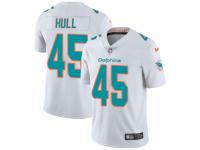 Nike Mike Hull Limited White Road Men's Jersey - NFL Miami Dolphins #45 Vapor Untouchable