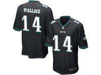 Nike Mike Wallace Game Black Alternate Men's Jersey - NFL Philadelphia Eagles #14