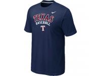 Nike MLB Texans Rangers 2014 Home Practice T-Shirt - Dark Blue