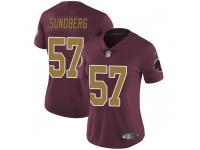 Nike Nick Sundberg Washington Redskins Women's Limited Burgundy Alternate Vapor Untouchable Jersey
