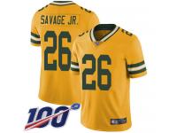 Nike Packers #26 Darnell Savage Jr. Yellow Men's Stitched NFL Limited Rush 100th Season Jersey
