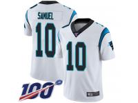 Nike Panthers #10 Curtis Samuel White Men's Stitched NFL 100th Season Vapor Limited Jersey