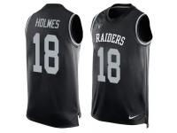 Nike Raiders #18 Andre Holmes Black Team Color Men Stitched NFL Tank Top