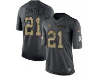 Nike Raiders #21 Sean Smith Black Men Stitched NFL Limited 2016 Salute To Service Jersey