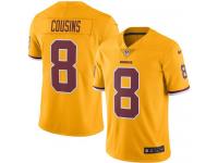 Nike Redskins #8 Kirk Cousins Gold Men Stitched NFL Limited Rush Jersey