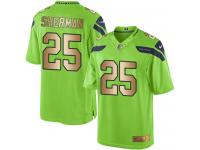 Nike Richard Sherman Limited Green Gold Men's Jersey - NFL Seattle Seahawks #25 Rush Vapor Untouchable