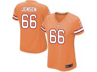 Nike Ryan Jensen Game Orange Alternate Women's Jersey - NFL Tampa Bay Buccaneers #66