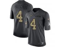 Nike Seahawks #4 Steven Hauschka Black Men Stitched NFL Limited 2016 Salute to Service Jersey