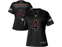 Nike Seahawks #4 Steven Hauschka Black Women NFL Fashion Game Jersey