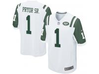Nike Terrelle Pryor Sr. Game White Road Men's Jersey - NFL New York Jets #1