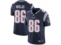 Nike Troy Niklas Limited Navy Blue Home Men's Jersey - NFL New England Patriots #86 Vapor Untouchable