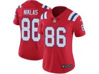 Nike Troy Niklas Limited Red Alternate Women's Jersey - NFL New England Patriots #86 Vapor Untouchable