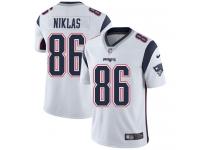 Nike Troy Niklas Limited White Road Men's Jersey - NFL New England Patriots #86 Vapor Untouchable