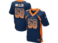 Nike Von Miller Elite Navy Blue Alternate Men's Jersey - NFL Denver Broncos #58 Drift Fashion