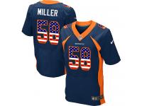 Nike Von Miller Elite Navy Blue Alternate Men's Jersey - NFL Denver Broncos #58 USA Flag Fashion