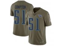 Nike Will Compton Limited Olive Men's Jersey - NFL Tennessee Titans #51 2017 Salute to Service
