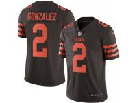Nike Zane Gonzalez Limited Brown Men's Jersey - NFL Cleveland Browns #2 Rush Vapor Untouchable