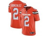 Nike Zane Gonzalez Limited Orange Alternate Men's Jersey - NFL Cleveland Browns #2 Vapor Untouchable
