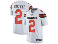 Nike Zane Gonzalez Limited White Road Men's Jersey - NFL Cleveland Browns #2 Vapor Untouchable