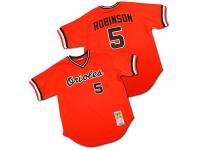 Orange Throwback Brooks Robinson Men #5 Mitchell And Ness MLB Baltimore Orioles Jersey