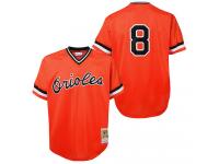Orange Throwback Cal Ripken Men #8 Mitchell And Ness MLB Baltimore Orioles Jersey