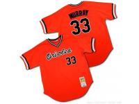 Orange Throwback Eddie Murray Men #33 Mitchell And Ness MLB Baltimore Orioles Jersey