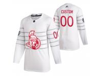 Ottawa Senators #00 Custom 2020 NHL All-Star Game White Jersey Men's