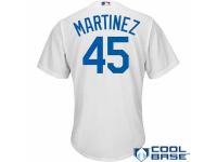 Pedro Martinez L.A. Dodgers Majestic Hall of Fame Cool Base Player Jersey - White