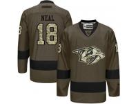 Predators #18 James Neal Green Salute to Service Stitched NHL Jersey