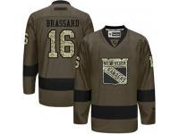 Rangers #16 Derick Brassard Green Salute to Service Stitched NHL Jersey