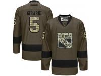 Rangers #5 Dan Girardi Green Salute to Service Stitched NHL Jersey