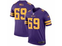 Rashod Hill Men's Minnesota Vikings Nike Color Rush Jersey - Legend Vapor Untouchable Purple