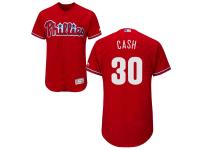 Red Dave Cash Men #30 Majestic MLB Philadelphia Phillies Flexbase Collection Jersey