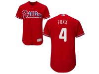 Red Jimmy Foxx Men #4 Majestic MLB Philadelphia Phillies Flexbase Collection Jersey