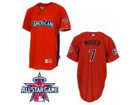 Red Joe Mauer Men #7 Majestic MLB Minnesota Twins American League 2010 All-Star BP Jersey