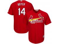 Red Ken Boyer Men #14 Majestic MLB St. Louis Cardinals Cool Base Alternate Jersey