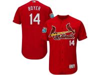 Red Ken Boyer Men #14 Majestic MLB St. Louis Cardinals Flexbase Collection Jersey