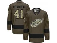 Red Wings #41 Luke Glendening Green Salute to Service Stitched NHL Jersey