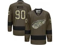 Red Wings #90 Stephen Weiss Green Salute to Service Stitched NHL Jersey