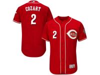 Red Zack Cozart Men #2 Majestic MLB Cincinnati Reds Flexbase Collection Jersey