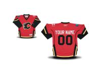 Reebok Calgary Flames Toddler Replica Home Custom Jersey - Red
