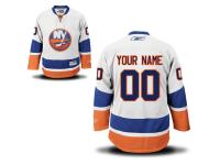 Reebok New York Islanders Men's Premier Away Custom Jersey - White