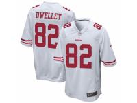 Ross Dwelley Men's San Francisco 49ers Nike Jersey - Game White