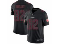 Ross Dwelley Men's San Francisco 49ers Nike Jersey - Limited Black Impact Vapor Untouchable
