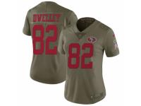 Ross Dwelley Women's San Francisco 49ers Nike 2017 Salute to Service Jersey - Limited Green