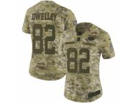 Ross Dwelley Women's San Francisco 49ers Nike 2018 Salute to Service Jersey - Limited Camo